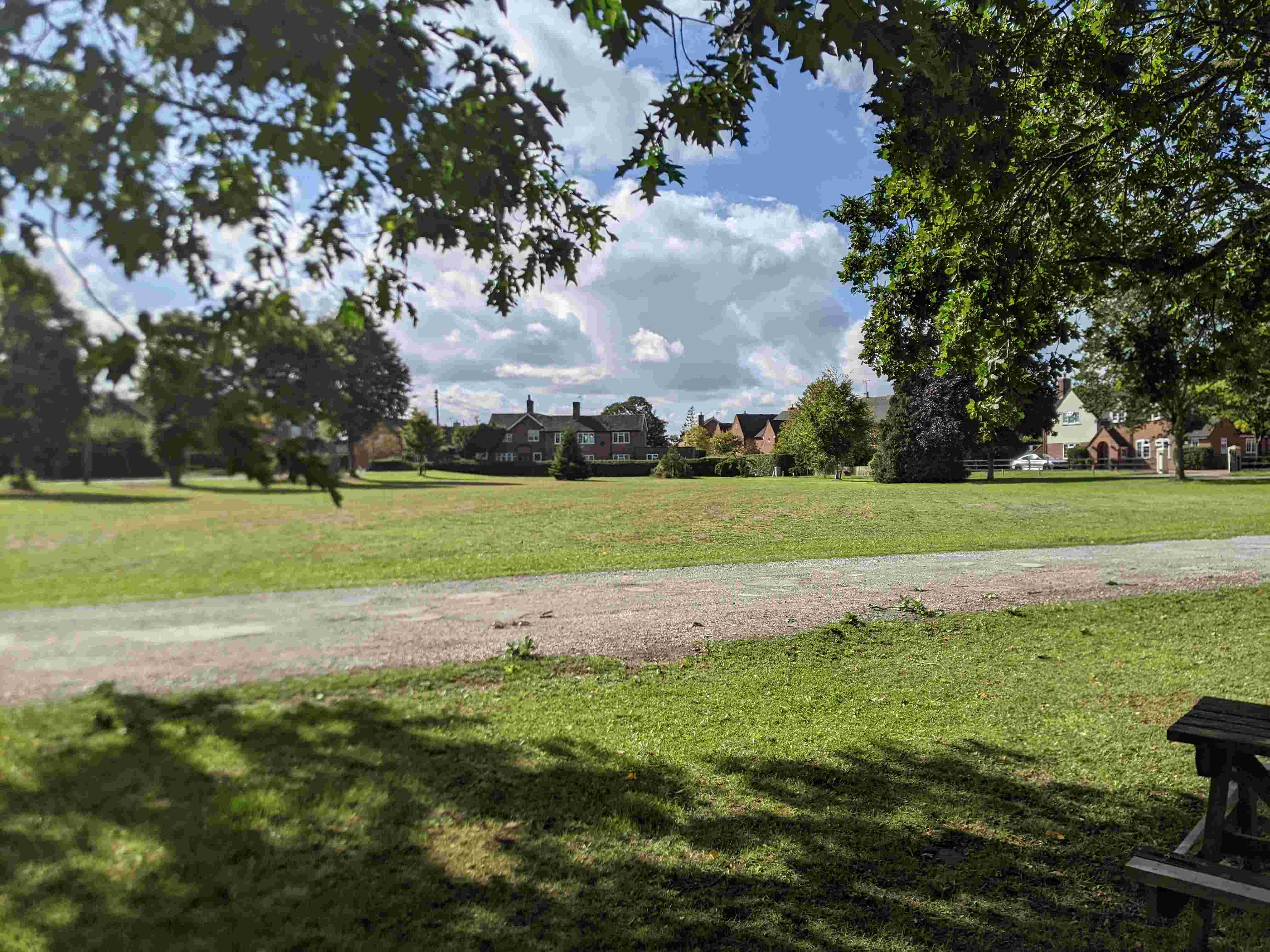 Hankelow village green, early September